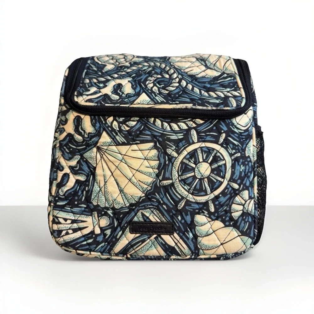 Vera Bradley Lunch Bag Crossbody Stay Cooler Insulated Shore Enough Nautical